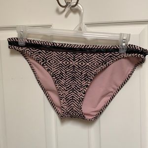 NWT XL Pink & Black Animal Print Bikini Bottom
